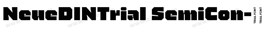 NeueDINTrial SemiCon字体转换